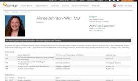 
							         Aimee Johnson-Wirt, MD | DaVita Medical Group (CSHP) - CSHP.net								  
							    