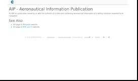 
							         AIP - Aeronautical Information Publication | PRU Portal								  
							    