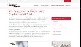 
							         Air Compressor Parts & Service | Gardner Denver Products								  
							    