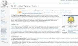 
							         Air Force Civil Engineer Center - Wikipedia								  
							    