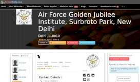
							         Air Force Golden Jubilee Institute, Surbroto Park, New Delhi ...								  
							    