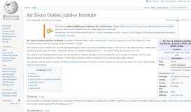 
							         Air Force Golden Jubilee Institute - Wikipedia								  
							    