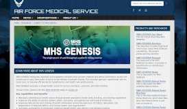 
							         Air Force Medical Service > Resources > Connect to MHS ...								  
							    