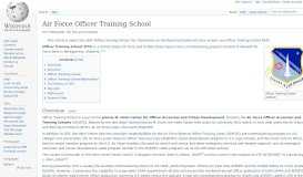
							         Air Force Officer Training School - Wikipedia								  
							    