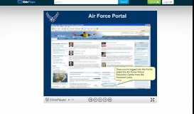
							         Air Force Portal Log onto the AF Portal with your Username and ...								  
							    