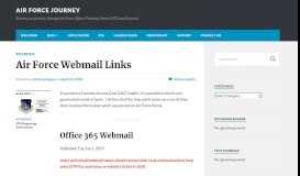 
							         Air Force Webmail Links – Air Force Journey								  
							    