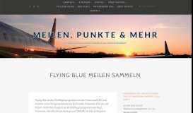 
							         Air France / KLM Flying Blue Meilen sammeln - so gehts'!								  
							    