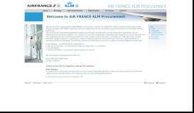 
							         AIR FRANCE KLM Procurement								  
							    