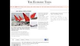 
							         Air India employees: Latest News & Videos, Photos about Air India ...								  
							    