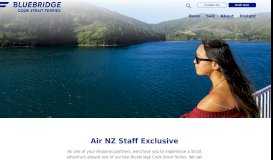 
							         Air New Zealand Staff Offer - Bluebridge								  
							    