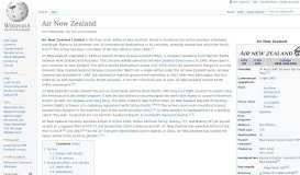 
							         Air New Zealand - Wikipedia								  
							    
