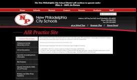 
							         AIR Practice Site - New Philadelphia City Schools								  
							    