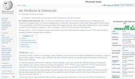 
							         Air Products & Chemicals - Wikipedia								  
							    