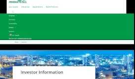 
							         Air Products : Investor Relations : Online Investor Kit								  
							    