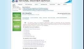 
							         Air Quality - National Weather Service								  
							    
