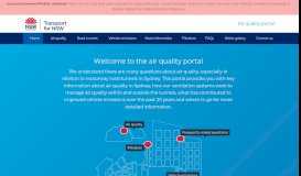
							         Air Quality Portal Home | Roads and Maritime Services | Community ...								  
							    