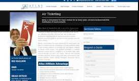 
							         Air Ticketing - Atlas Tours & Travels								  
							    