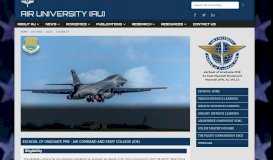 
							         Air University (AU) > eSchool > ACSC > Eligibility								  
							    