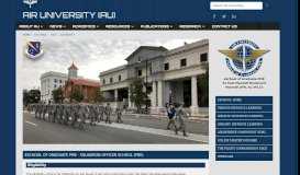 
							         Air University (AU) > eSchool > SOS > Eligibility								  
							    