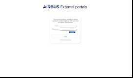 
							         AIRBUS|Portals Login page								  
							    