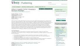 
							         Airbus's Supplier Portal: Changing a Business ... - Ivey Publishing								  
							    