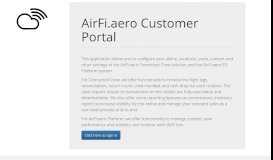 
							         AirFi.aero Portal								  
							    