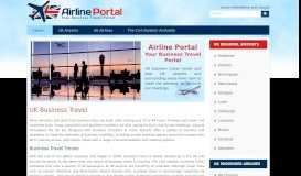 
							         Airline Portal - Your Business Travel Portal								  
							    