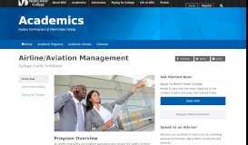 
							         Airline/Aviation Management - College Credit Certificate | Miami Dade ...								  
							    