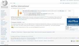 
							         AirPlus International - Wikipedia								  
							    