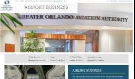 
							         Airport Business - Orlando International Aiport (MCO)								  
							    
