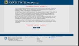 
							         Airport External Portal - FAA								  
							    