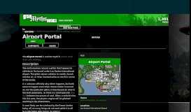 
							         Airport Portal | GTA Myths Wiki | FANDOM powered by Wikia								  
							    