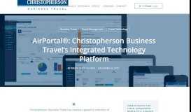 
							         AirPortal®: Christopherson Business Travel's Integrated ...								  
							    