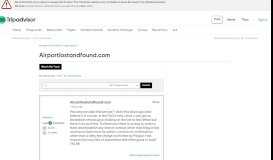 
							         Airportlostandfound.com - Air Travel Forum - TripAdvisor								  
							    