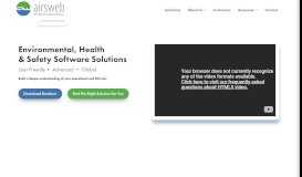 
							         Airsweb: Environmental, Health and Safety Software								  
							    
