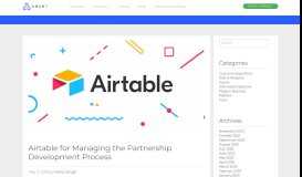 
							         Airtable for Managing the Partnership Development Process ...								  
							    