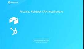 
							         Airtable, HubSpot CRM Integrations | Integromat								  
							    