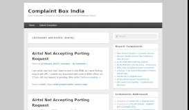 
							         Airtel | Complaint Box India								  
							    
