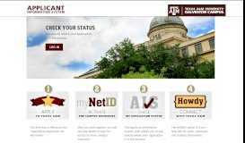 
							         AIS - Applicant Information System - Texas A&M University								  
							    
