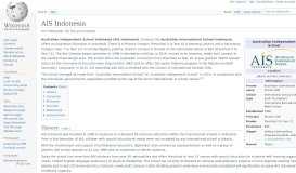 
							         AIS Indonesia - Wikipedia								  
							    