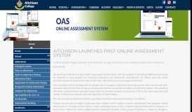 
							         Aitchison College:- Aitchison Launches First Online Assessment System								  
							    
