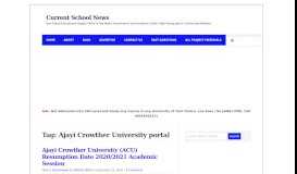 
							         Ajayi Crowther University Portal - www.acu.edu.ng Archives - Current ...								  
							    