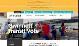
							         AJC: Gwinnett business leaders make their case for MARTA, transit ...								  
							    