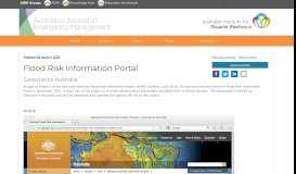 
							         AJEM Flood Risk Information Portal - Australian Journal of ...								  
							    