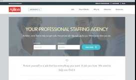 
							         Ajilon: Permanent Staffing and Temp Agencies for Job Seekers								  
							    