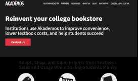 
							         Akademos - Online College Bookstore								  
							    