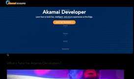 
							         Akamai Developer: Home								  
							    