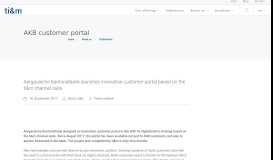 
							         AKB customer portal - ti&m AG								  
							    