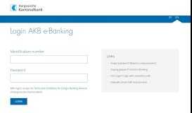 
							         AKB e-Banking Login								  
							    