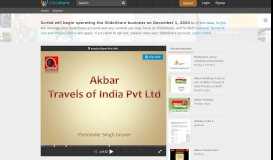 
							         Akbar travels india - SlideShare								  
							    